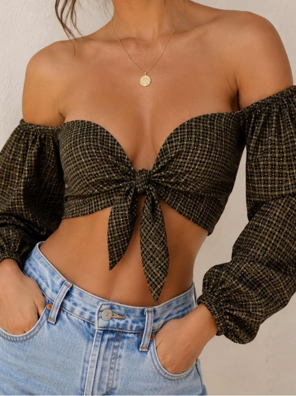 Olivaceous Crop Top nwot
